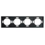 Рамка STEKKER, PFR00-5004-05 4-местная, серия Эмили, черный уголь, soft touch 49861