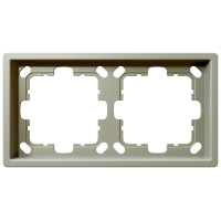 Рамка 2-кратная - FD (тауп матовый - soft touch), артикул FD1002PTM