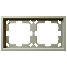 Рамка 2-кратная - FD (тауп матовый - soft touch), артикул FD1002PTM