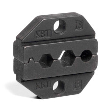 Матрица МПК-18 Опрессовка коаксиальных разъемов для телевизионных кабелей RG 6, RG 58, RG 59, RG 62 с размером обжимного профиля: 6.48 ,1.73,5.41 мм; .256, .068, .213 дюйма