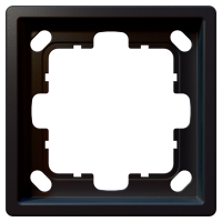 Рамка 1-кратная - FD (черный матовый - soft touch), артикул FD1001PBM