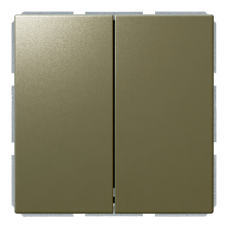 Звонковый механизм 2-клавишный 10A проходной с клавишей - FD (бронза), артикул FD3020BR