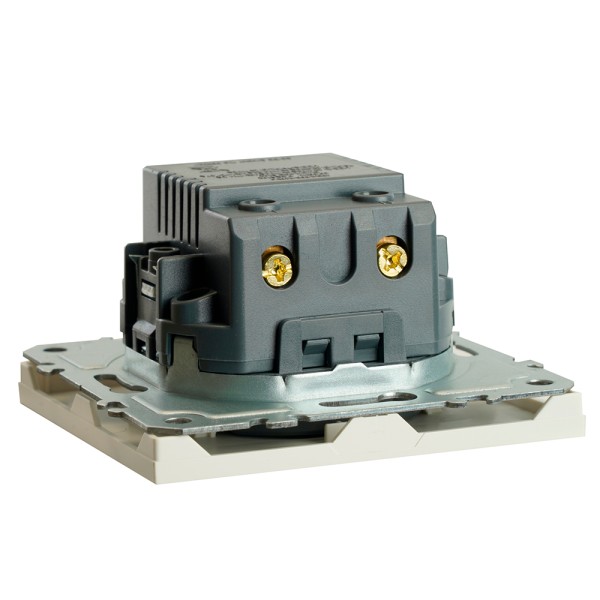 Розетка 2-местная USB + Type C (механизм), STEKKER, 250В, 20W, серия Эмили, RST10-5115-01, белый фарфор, soft touch  49879