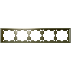 Рамка 5-кратная - FD (бронза), артикул FD1005BR