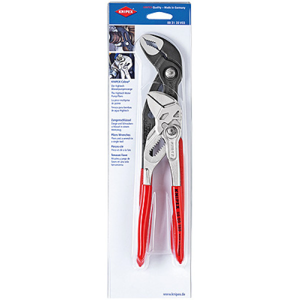 Набор клещей переставных, комплектация: KN-8603180, KNIPEX COBRA® KN-8701250, (KNIPEX)