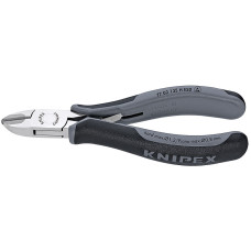 Бокорезы для электроники ESD , круглая головка, L-135 мм, твёрдость кромок 80-83 HRC, 2-комп. рук (KNIPEX)