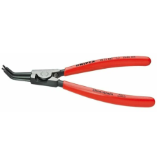 Щипцы для внешних стопорных колец, губки 45°, L-185 мм, Cr-V, чёрные, обливные рукоятки (KNIPEX)