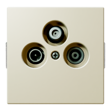 Розетка TV-FM-SAT проходная с накладкой - FD (сахара), артикул FD6207SH