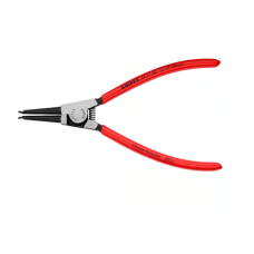 Щипцы для внешних стопорных колец, прямые губки, L-180 мм, Cr-V, чёрные, обливные рукоятки (KNIPEX)