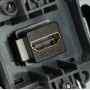 Розетка HDMI 2.0 Type A (механизм), серия Эмили, STEKKER, RST00-5118-05, черный уголь, soft touch 50171