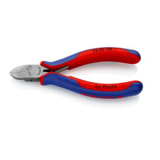 Бокорезы для пластмассы, с пружиной, удлинённые режущие кромки без фасок, L-125 мм, 2-комп. рукоятки