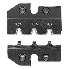 Плашка опрессовочная под штекер MQS, 0.25 / 0.35 / 0.5 мм, AWG 24 / 22 / 20, кол-во гнёзд: 3 (KNIPEX