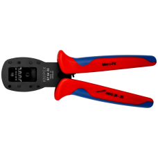 Пресс-клещи для обжима штекеров, кол-во гнёзд: 3, AWG 30-26/24-22/20, L-190 мм, 2-комп. рукоятки (KNIPEX)