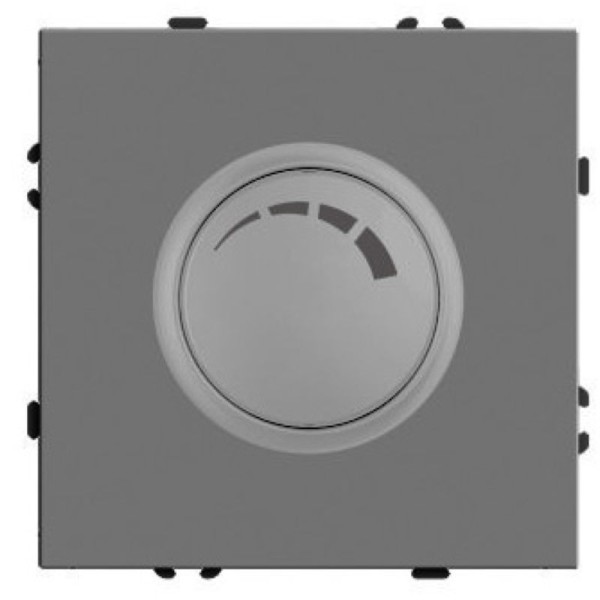 Выключатель диммирующий (механизм), STEKKER, 250В, 500W, серия Эмили, RSW10-5106-10, платиново-серый, soft touch 49946
