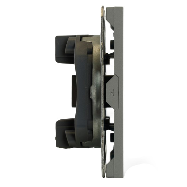 Розетка HDMI 2.0 Type A (механизм), серия Эмили, STEKKER, RST00-5118-10, платиново-серый, soft touch 50170