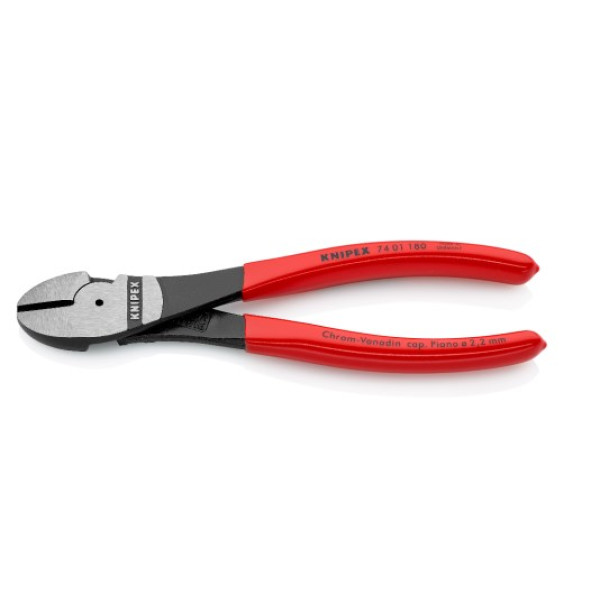 Бокорезы особой мощности, L-180 мм, чёрные, обливные рукоятки (KNIPEX)м (Knipex)