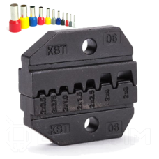 Матрица МПК-06 для обжима двойных втулочных наконечников сечением 2х0.5-2х6 мм (КВТ)