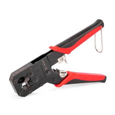 Кримпер многофункциональный с 2-мя встроенными модулями для обжима RJ-45, RJ-12, RJ-11 (КВТ)