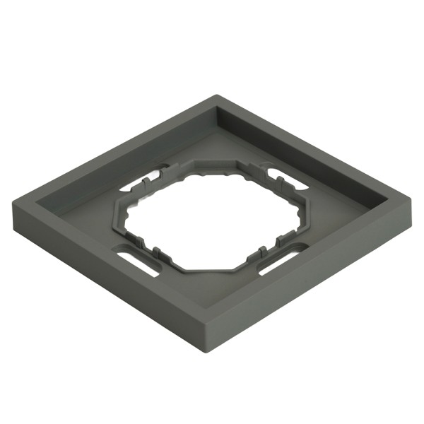 Рамка STEKKER, PFR00-5001-10 1-местная, серия Эмили, платиново-серый, soft touch 49962