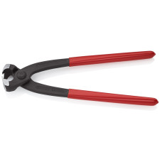 Клещи с боковым носиком для запрессовки, для хомутов с ушками, L-220 мм, чёрные, обливные рукоятки (KNIPEX)