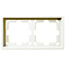 Рамка 2-кратная - FD (белый матовый - soft touch), артикул FD1002PWM