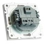 Переключатель 1-клавишный (механизм), СЗК, STEKKER, 250В, 10A, серия Эмили, RSW10-5105-01ZK, белый фарфор, soft touch 50232