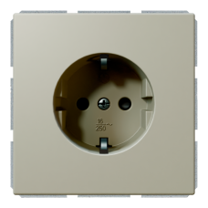 Розетка SCHUKO® 16A со шторками - FD (тауп матовый - soft touch), артикул FD5501PTM