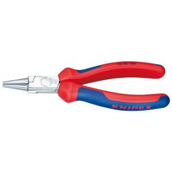 Круглогубцы, губки D3x30 мм, L-160 мм, хром., 2-комп. рукоятки (KNIPEX)