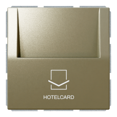 Отельный карточный выключатель 10A с накладкой - FD, (бронза), артикул FD6209BR