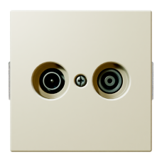 Розетка TV-FM проходная с накладкой - FD (сахара), артикул FD6205SH