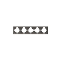 Рамка STEKKER, PFR00-5005-09 5-местная, серия Эмили, антрацит, soft touch 49940