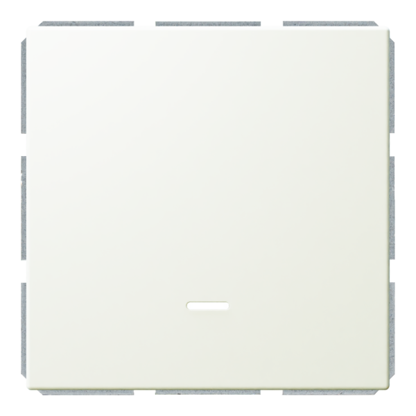 Выключатель 1-клавишный 10A проходной с LED-подсветкой с клавишей - FD (белый матовый - soft touch), артикул FD3012NPWM