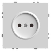 Розетка 1-местная с защитной шторкой (механизм), STEKKER, б/з, 250В, 16А, серия Эмили, RST16-5109-01 , белый фарфор, soft touch 