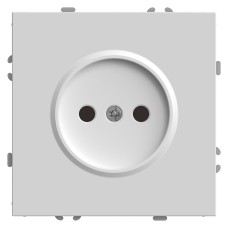 Розетка 1-местная с защитной шторкой (механизм), STEKKER, б/з, 250В, 16А, серия Эмили, RST16-5109-01 , белый фарфор, soft touch 