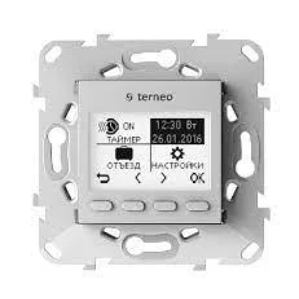 Терморегулятор для теплого пола terneo PRO программируемый, цвет белый/слоновая кость