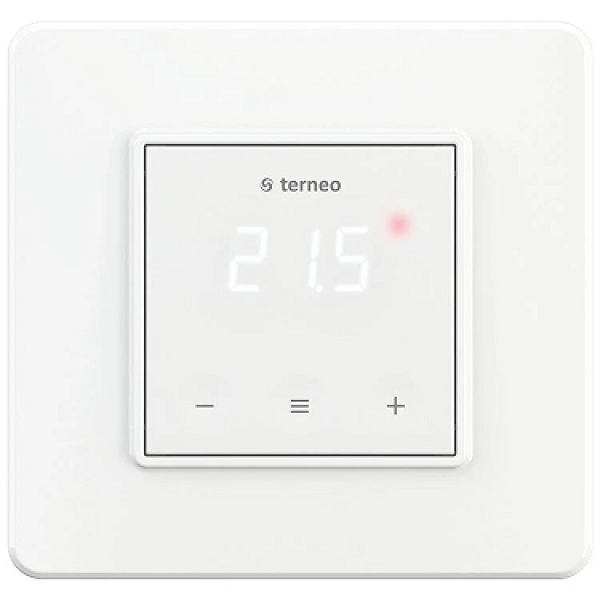 Терморегулятор для теплого пола terneo s, сенсорный, непрограммируемый, с таймером, цвет белый/слоновая кость