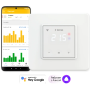 Терморегулятор для теплого пола  terneo sx,сенсорный, программируемый, с WIFI, цвет белый/слоновая кость
