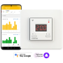 Терморегулятор для теплого пола  terneo ax Wi-Fi, белый/слоновая кость