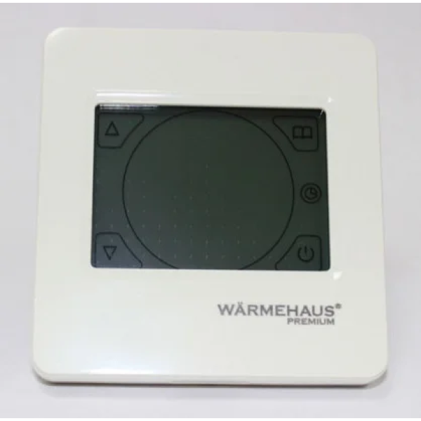 Программируемый терморегулятор теплого пола Warmehaus TouchScreen, белый