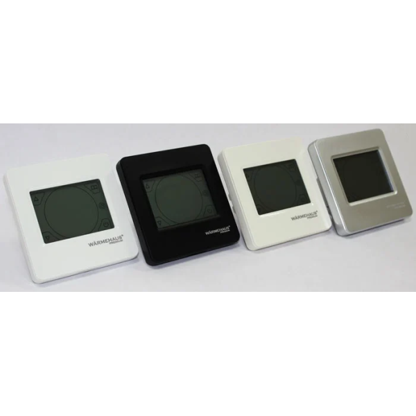 Программируемый терморегулятор теплого пола Warmehaus TouchScreen, белый