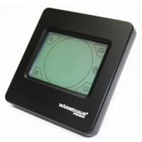 Программируемый терморегулятор теплого пола Warmehaus TouchScreen, черный