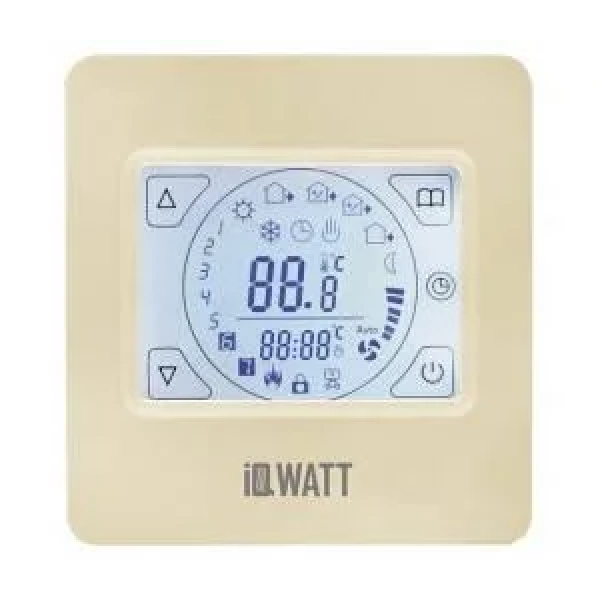 Программируемый терморегулятор IQWatt Thermostat TS, белый/слоновая кость