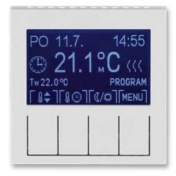 Терморегулятор ABB Levit программируемый серый / белый (без датчика 3292U-A90100 и реле 3292U-A00003)