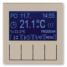 Терморегулятор ABB Levit программируемый макиато / белый (без датчика 3292U-A90100)
