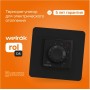 Терморегулятор Welrok pro bk, встраиваемый, цифровой, программируемый, 3 кВт