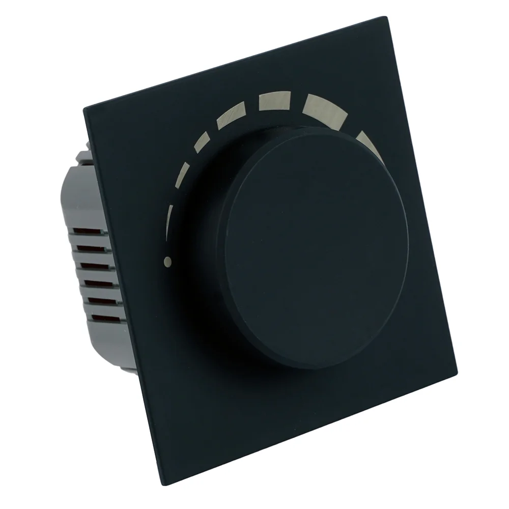 Выключатель диммирующий (механизм), STEKKER, 250В, 1200W, серия Мия, RSW10-3106-05, черный бархат