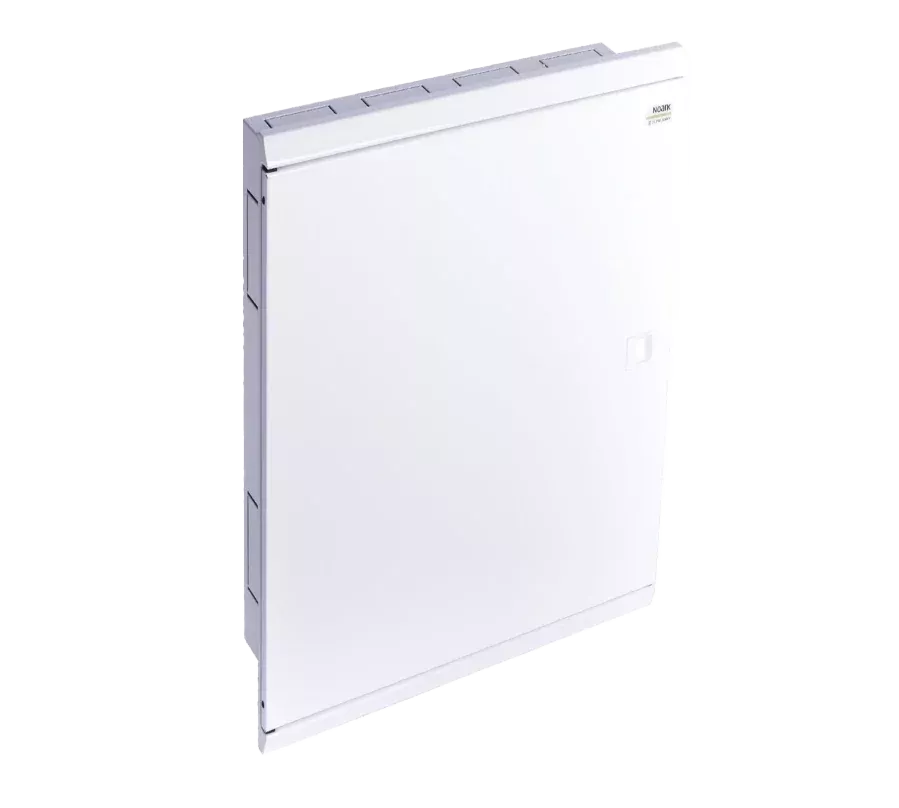 EMFF4 96W, Щит встраиваемый металлический, 4 ряда, 96 мод., белая дверь, IP30