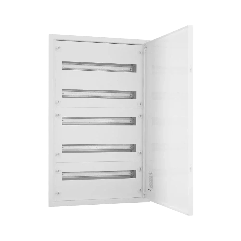 EMFF5 120W, Щит встраиваемый металлический, 5 рядов, 120 мод., белая дверь, IP30