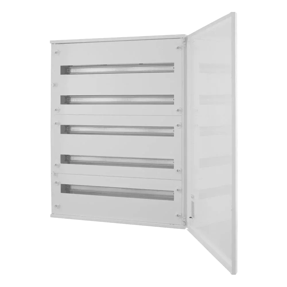 EMFS5 165W, Щит навесной металлический, 5 рядов, 165 мод., белая дверь, IP30
