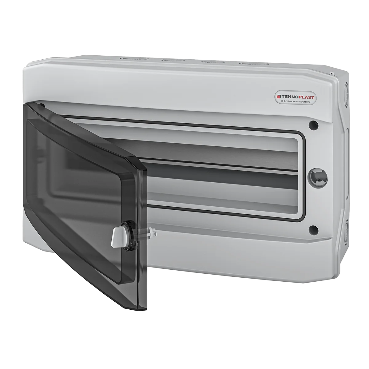 N18-D, Щит навесной, 1 ряд, 18 мод., прозрач. дверца, IP65